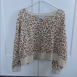 cheetah print sweatshirt